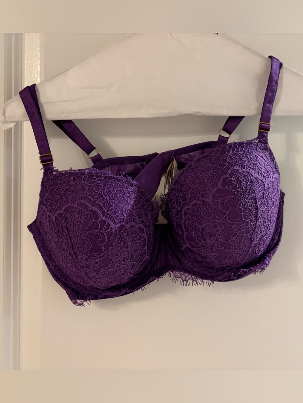 Victoria's Secret Purple Lace Underwire Balconette Bra